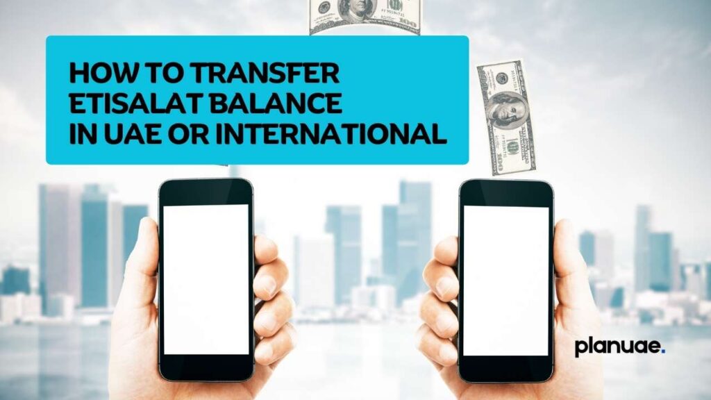 How To Transfer Etisalat Balance in UAE