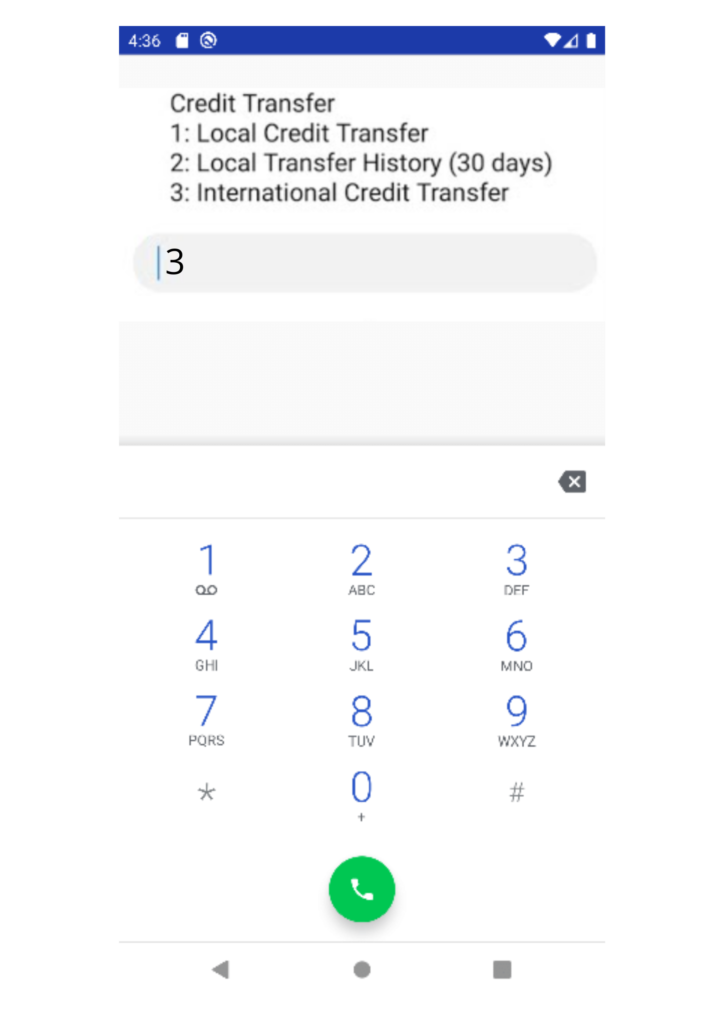 Transfer Etisalat balance to international number
