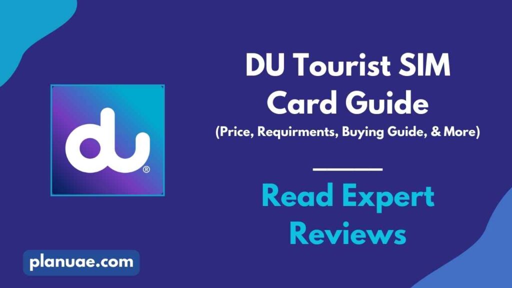 du Tourist Sim Plans and Prices